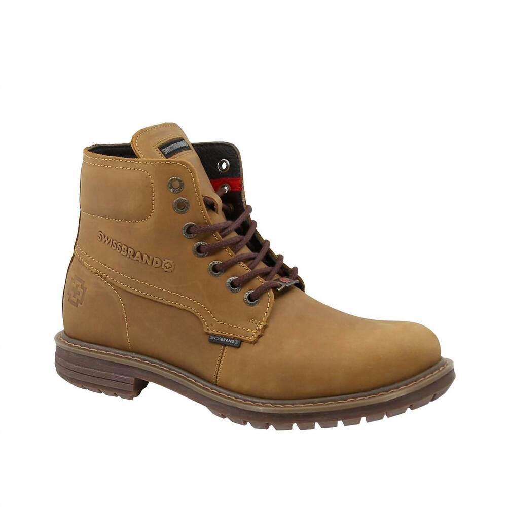 NEW SWISSBRAND men's urban boot zug 361 in miel
